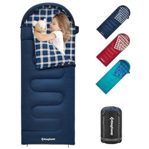 KingCamp Kids 45°F Flannel Lined Sleeping Bag