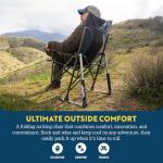 Portable Folding Rocking Camping Chair - Indigo Blue