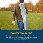 Portable Folding Rocking Camping Chair - Indigo Blue