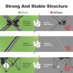 Oversized Heavy Duty Folding Camping Chairs - 2 Pack