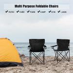 HaSteeL Portable Folding Camping Chairs - Set of 2