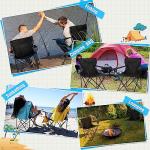 HaSteeL Portable Folding Camping Chairs - Set of 2