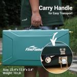 Portable 3-Burner Propane Camping Stove with Regulator