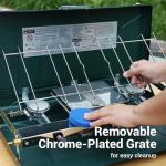 Portable 3-Burner Propane Camping Stove with Regulator