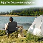 SAILARY Heavy Duty Folding Camping Chair with Cooler