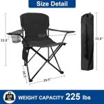 SAILARY Heavy Duty Folding Camping Chair with Cooler