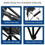 SAILARY Heavy Duty Folding Camping Chair with Cooler