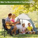 SAILARY Heavy Duty Folding Camping Chair with Cooler