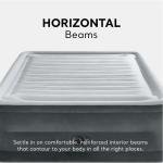 Queen Plush High-Rise Air Mattress with Pump