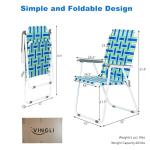 VINGLI Portable Webbed Folding Chairs - Set of 2