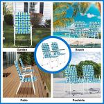 VINGLI Portable Webbed Folding Chairs - Set of 2