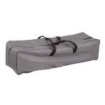 Gray Outdoor Folding Lounge Chair with Padded Cushion