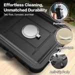 Portable 2-Burner Propane Camp Stove with Carry Bag