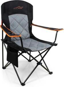 Oversized Padded Camping Chair with Cup Holder