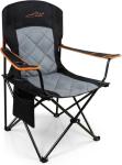 Oversized Padded Camping Chair with Cup Holder