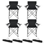 HaSteeL 4-Pack Oversized Folding Camping Chairs