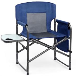 Yestomo Heavy Duty Camping Chair with Side Table