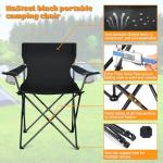 HaSteeL 4-Pack Oversized Folding Camping Chairs
