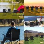 HaSteeL 4-Pack Oversized Folding Camping Chairs