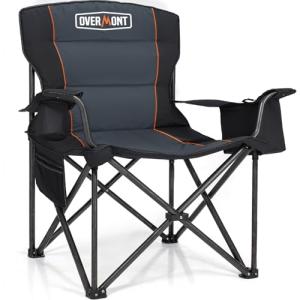 Overmont Oversized Folding Camping Chair with Cooler