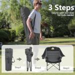 Oversized Folding Camping Chair with Cup Holder