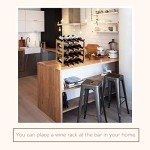 Bamboo 4-Tier Wine Rack for Easy Storage