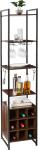 Wine and Bar Storage Tower - Black