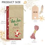 10-Pack Burlap Wine Gift Bags with Drawstring