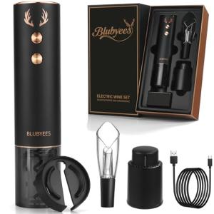 BLUBYEES 4-in-1 Electric Wine Opener Set