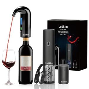 Ludkim Rechargeable Electric Wine Opener Set