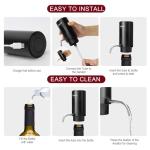 Electric Wine Aerator and Dispenser with One-Touch Pourer