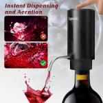 Electric Wine Aerator and Dispenser with One-Touch Pourer
