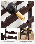 30-Bottle Bamboo Wine Rack with 5 Tiers