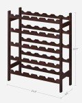 30-Bottle Bamboo Wine Rack with 5 Tiers