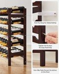 30-Bottle Bamboo Wine Rack with 5 Tiers