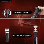 Electric Wine Opener and Decanter Set (4-Piece)