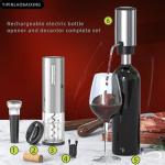 Electric Wine Opener and Decanter Set (4-Piece)