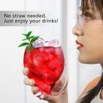 Vampire Wine Glass Set with Straws - 2 Pack