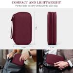 Travel Cable Organizer Bag - Wine Red