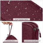 Travel Cable Organizer Bag - Wine Red