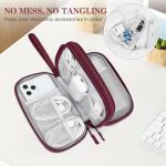 Travel Cable Organizer Bag - Wine Red