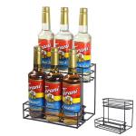 Coffee Syrup and Wine Bottle Organizer Rack