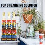 Coffee Syrup and Wine Bottle Organizer Rack
