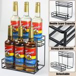 Coffee Syrup and Wine Bottle Organizer Rack