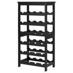 24-Bottle Freestanding Wine Rack with 6 Tiers