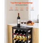 24-Bottle Freestanding Wine Rack with 6 Tiers