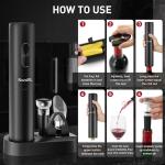 Secura Automatic Electric Wine Opener Set