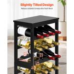24-Bottle Freestanding Wine Rack with 6 Tiers