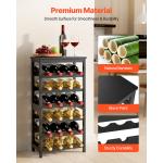 24-Bottle Freestanding Wine Rack with 6 Tiers
