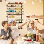 Wall Mounted Wine Rack for 20 Bottles